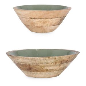 Zelené drevené misy v súprave 2 ks ø 30, 5 cm Thara – Yes Everyday vyobraziť