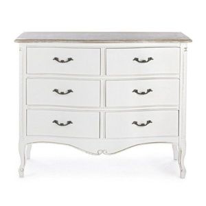 Biela komoda z masívu paulownie 100x83x40 cm Justine – Bizzotto vyobraziť