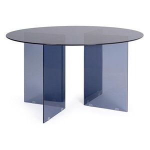 Sklenený okrúhly jedálenský stôl ø 130 cm Iride – Bizzotto vyobraziť