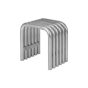 Kovová záhradná stolička v striebornej farbe Nokk – noo.ma vyobraziť