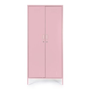 Svetloružová kovová uzamykateľná skrinka 80x185x50 cm Cambridge – Yes Everyday vyobraziť