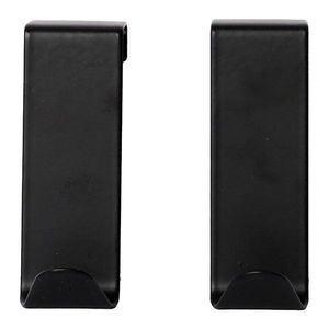 Matne čierne závesné kovové háčiky v súprave 2 ks Fixeo – douceur d'intérieur vyobraziť