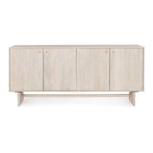 Krémovobiela komoda z mangového dreva 180x80x45 cm Elishaeva – Bizzotto vyobraziť