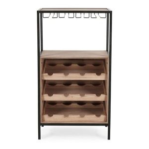 Vinotéka v prírodnej farbe počet fliaš 12, 51x91x30 cm Isaac – Yes Everyday vyobraziť