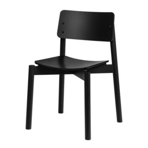 Čierna stohovateľná jedálenská stolička Wem – noo.ma vyobraziť