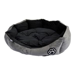 Sivý semišový pelech pre psa ø 50 cm Flakes – Love Story vyobraziť