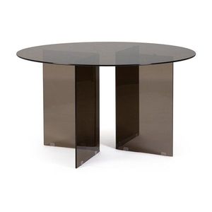 Sklenený okrúhly jedálenský stôl ø 130 cm Iride – Bizzotto vyobraziť