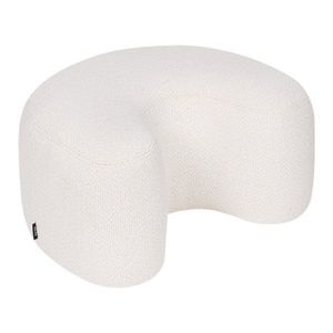 Béžový taburet z textílie buklé Ü – noo.ma vyobraziť