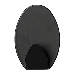 Matne čierne kovové háčiky v súprave 4 ks bez vŕtania Fixeo – douceur d'intérieur vyobraziť