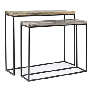 Kovové konzolové stolíky v súprave 2 ks 29x99 cm Amira – Bizzotto vyobraziť