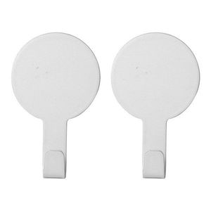 Matne biele kovové háčiky v súprave 2 ks bez vŕtania Fixeo – douceur d'intérieur vyobraziť