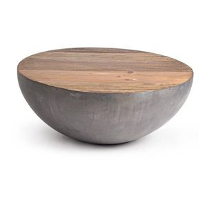 Sivý/v prírodnej farbe kovový okrúhly konferenčný stolík ø 90 cm Lancaster – Bizzotto vyobraziť