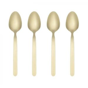 Antikoro dezertné lyžičky v súprave 4 ks v zlatej farbe pre 4 osoby Stella – Blomus vyobraziť