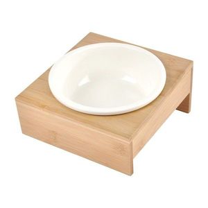 Bambusová miska s podstavcom pre psa ø 16 cm – Love Story vyobraziť