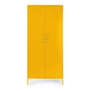 Žltá kovová uzamykateľná skrinka 80x185x50 cm Cambridge – Yes Everyday vyobraziť