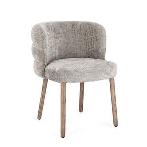 Sivá čalúnená jedálenská stolička Ilma – Bizzotto vyobraziť