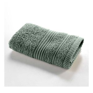 Šalviový zelený froté bavlnený uterák 30x50 cm Tendresse – douceur d'intérieur vyobraziť