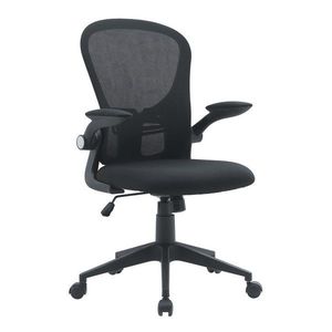 Čierna čalúnená kancelárska stolička Kempton – Yes Everyday vyobraziť