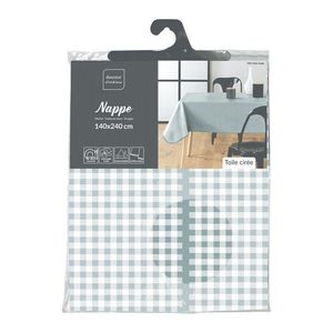 Umývateľný obrus 160x160 cm Mini Vichy – douceur d'intérieur vyobraziť