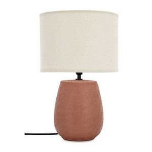 Keramická stolová lampa v terakotovej farbe s textilným tienidlom (výška 41, 5 cm) Irvin – Yes Everyday vyobraziť