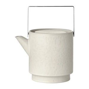 Krémovobiela kameninová kanvica na čaj so sitkom 1 l Makoto – Blomus vyobraziť