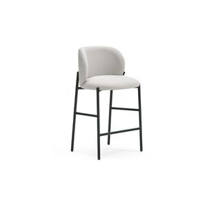 Svetlosivá čalúnená barová stolička Mogi – Teulat vyobraziť