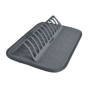 Sivá plastová odkvapkávacia podložka na riad 36x28 cm – Homéa vyobraziť