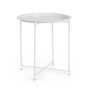 Kovový okrúhly odkladací stolík ø 47 cm Hilmar – Yes Everyday vyobraziť