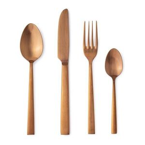 Antikoro príbor 16 ks v medenej farbe pre 4 osoby Hestia – Bizzotto vyobraziť