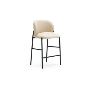 Béžová čalúnená barová stolička Mogi – Teulat vyobraziť