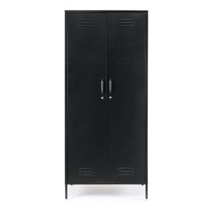 Čierna kovová uzamykateľná skrinka 80x185x50 cm Cambridge – Yes Everyday vyobraziť