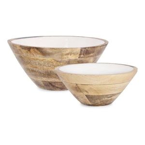 Biele drevené misy v súprave 2 ks ø 30, 5 cm Knossos – Yes Everyday vyobraziť