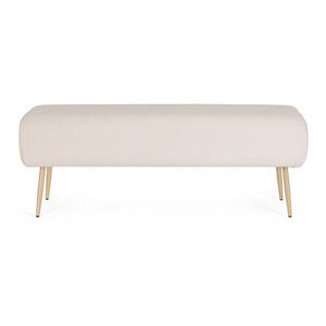 Biela polstrovaná lavica Olga – Bizzotto vyobraziť