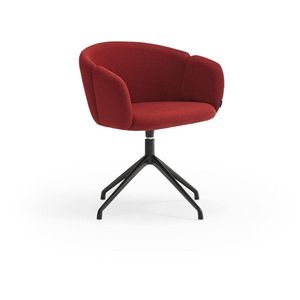 Čalúnené jedálenské kreslo s podrúčkami v tehlovej farbe Add – Teulat vyobraziť