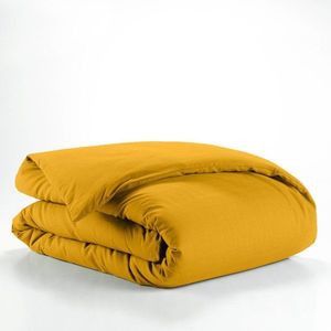 Žltá bavlnená obliečka na perinu na jednolôžko 140x200 cm Lina – douceur d'intérieur vyobraziť
