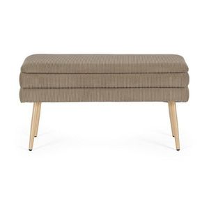 Taupe polstrovaná lavica Olga – Bizzotto vyobraziť