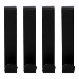 Matne čierne závesné kovové háčiky v súprave 4 ks Fixeo – douceur d'intérieur vyobraziť