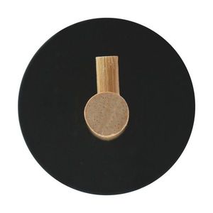 Matne čierne kovové háčiky v súprave 2 ks bez vŕtania Fixeo – douceur d'intérieur vyobraziť