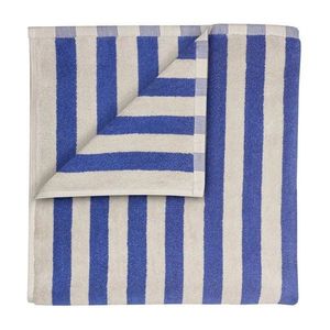 Modrá/krémovobiela froté osuška z bio bavlny 70x140 cm Arto – Blomus vyobraziť