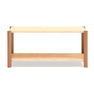 Regál v dekore duba v tehlovej farbe/v svetlo prírodnej farbe 126x59x43 cm Bona – Teulat vyobraziť