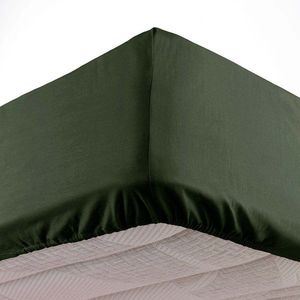 Khaki napínacia plachta z mikrovlákna 140x190 cm Oscar – douceur d'intérieur vyobraziť