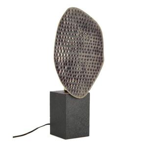 Antracitová kovová stolová lampa s kovovým tienidlom (výška 46 cm) Neev – Bizzotto vyobraziť