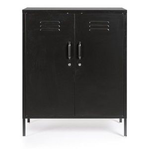 Čierna kovová uzamykateľná skrinka 80x101, 5x40 cm Cambridge – Yes Everyday vyobraziť