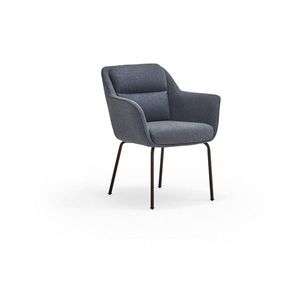 Modré čalúnené jedálenské kreslo s podrúčkami Sadira – Teulat vyobraziť