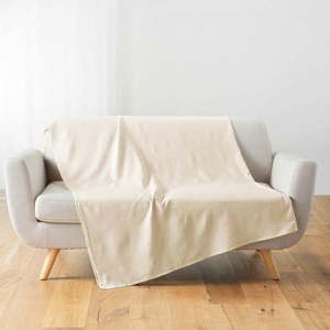 Béžový pléd 220x240 cm Lucile – douceur d'intérieur vyobraziť