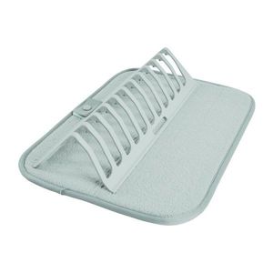 Svetlomodrá plastová odkvapkávacia podložka na riad 36x28 cm – Homéa vyobraziť