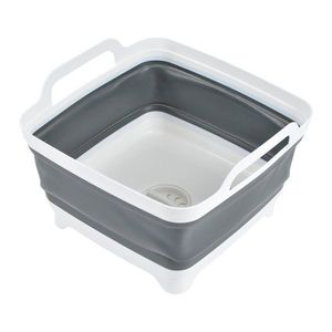 Biely/sivý lavór 9 l – Homéa vyobraziť