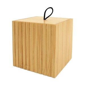 Bambusový kúpeľňový organizér na vatové tampony v prírodnej farbe Hanoi – douceur d'intérieur vyobraziť