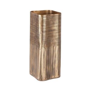 Kovová ručne vyrobená váza v zlatej farbe (výška 31, 5 cm) Reel – Bizzotto vyobraziť