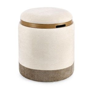 Sivý/béžový taburet Deva – Bizzotto vyobraziť